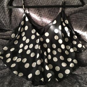 Poka dot crop top